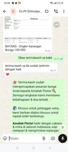 Testimonial Papan Bunga cipancur