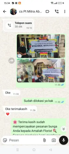 Testimonial Papan Bunga cipancur